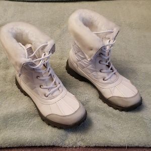 US Polo Assn. White Boots